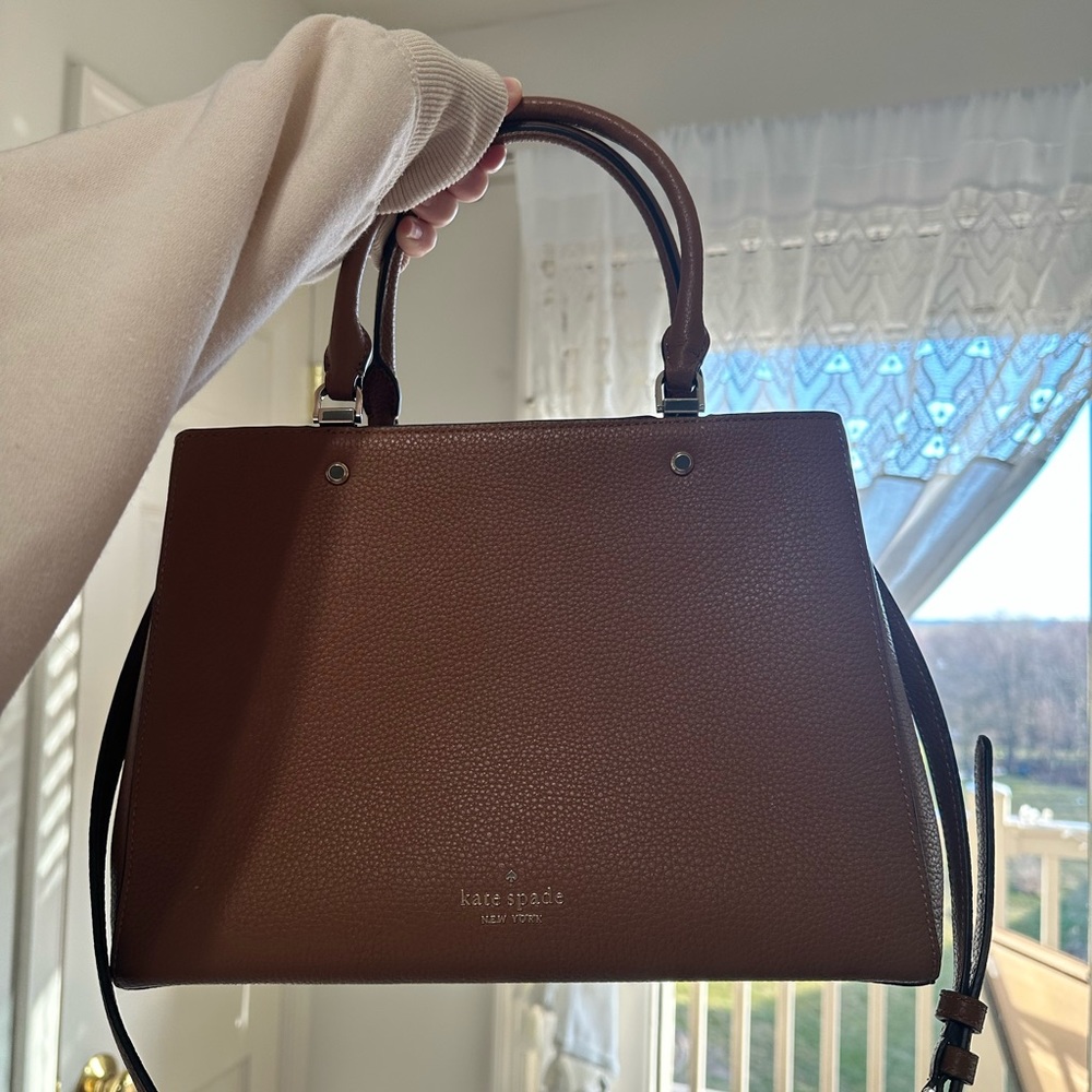 Kate Spade Medium Triple Compartment
Satchel Bag Brown